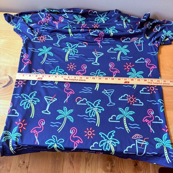 CHUBBIES NEON LIGHT SS PERFORMANCE POLO SHIRT MEN L UPF50 LIGHTWEIGHT NOVELTY - Picture 10 of 12